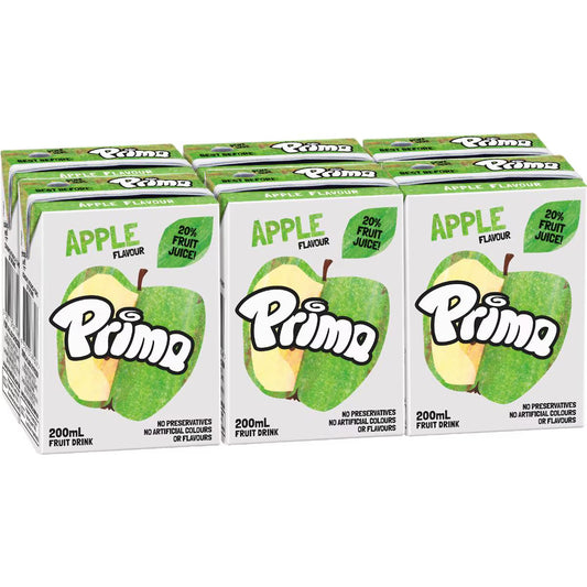 Apple Fruit Drink Poppers | 200ml x 6 Pack | Prima | YG-111489-MC-975558