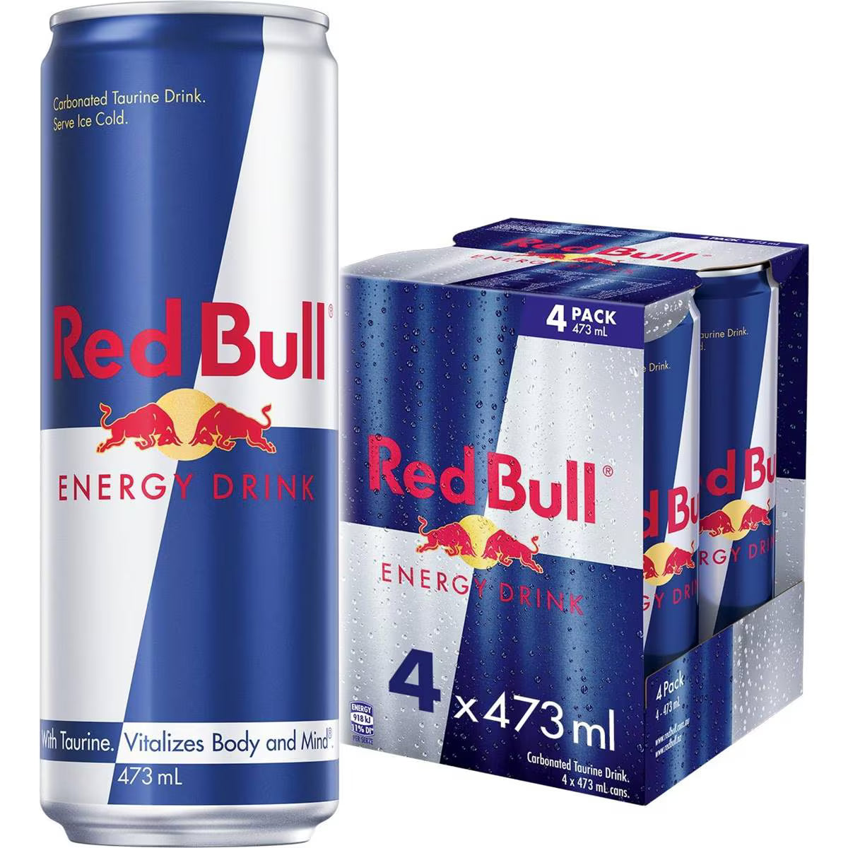 Energy Drink | 473ml x 4 Pack | Red Bull | YG-111445-MC-975413
