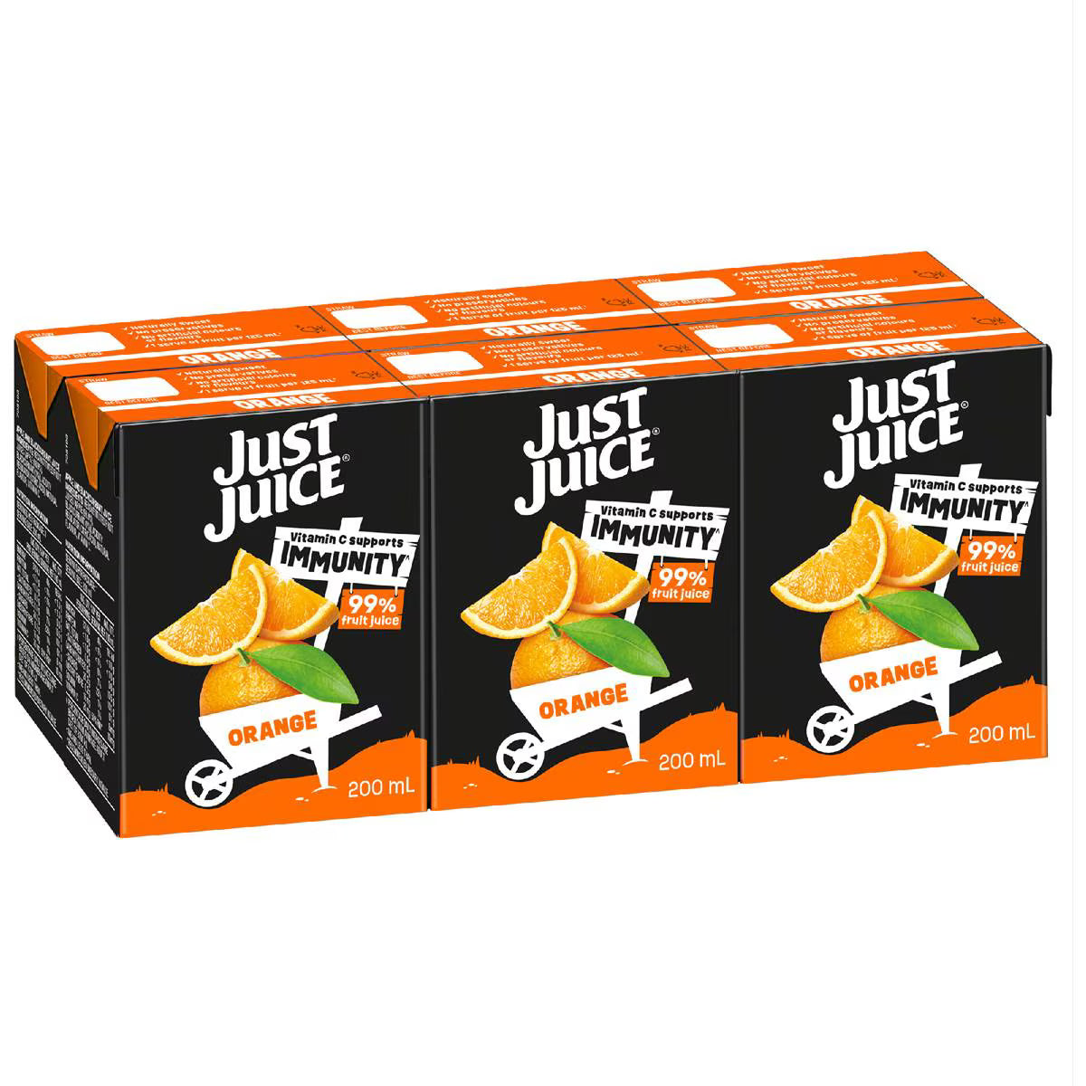 Orange Poppers | 200ml x 6 Pack | Just Juice | YG-111491-MC-975562