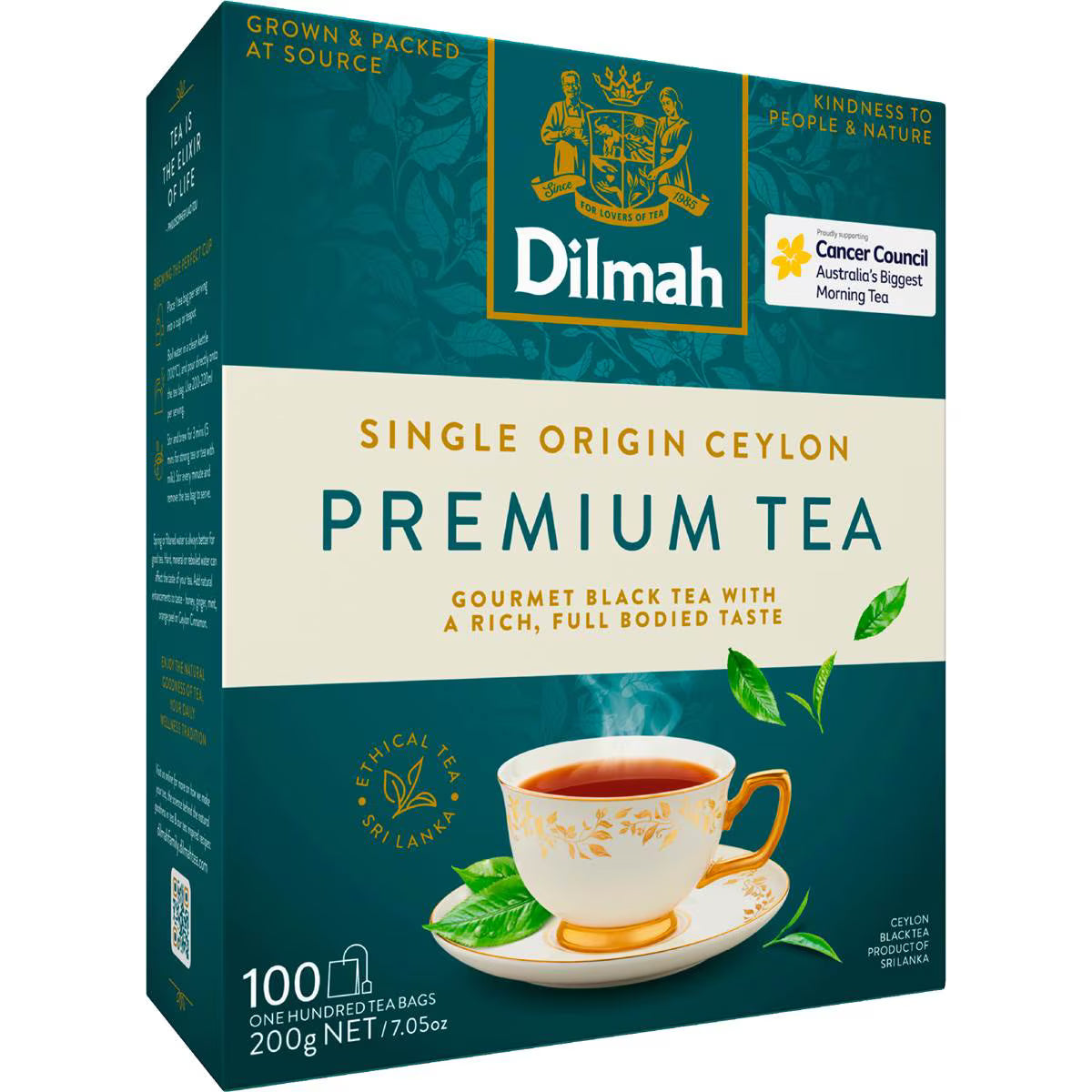 Premium Quality Tea Bags | 100 Pack | Dilmah | YG-112752-MC-977867