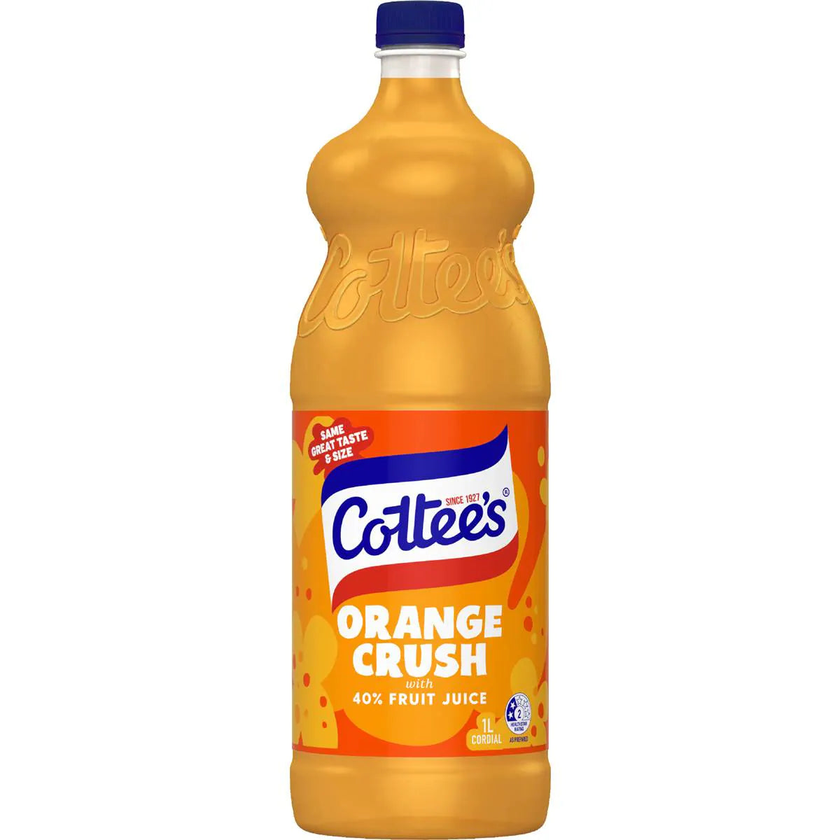 Orange Cordial Orange Crush With 40 Fruit Juice | 1L | Cottee's | YG-111469-MC-975482