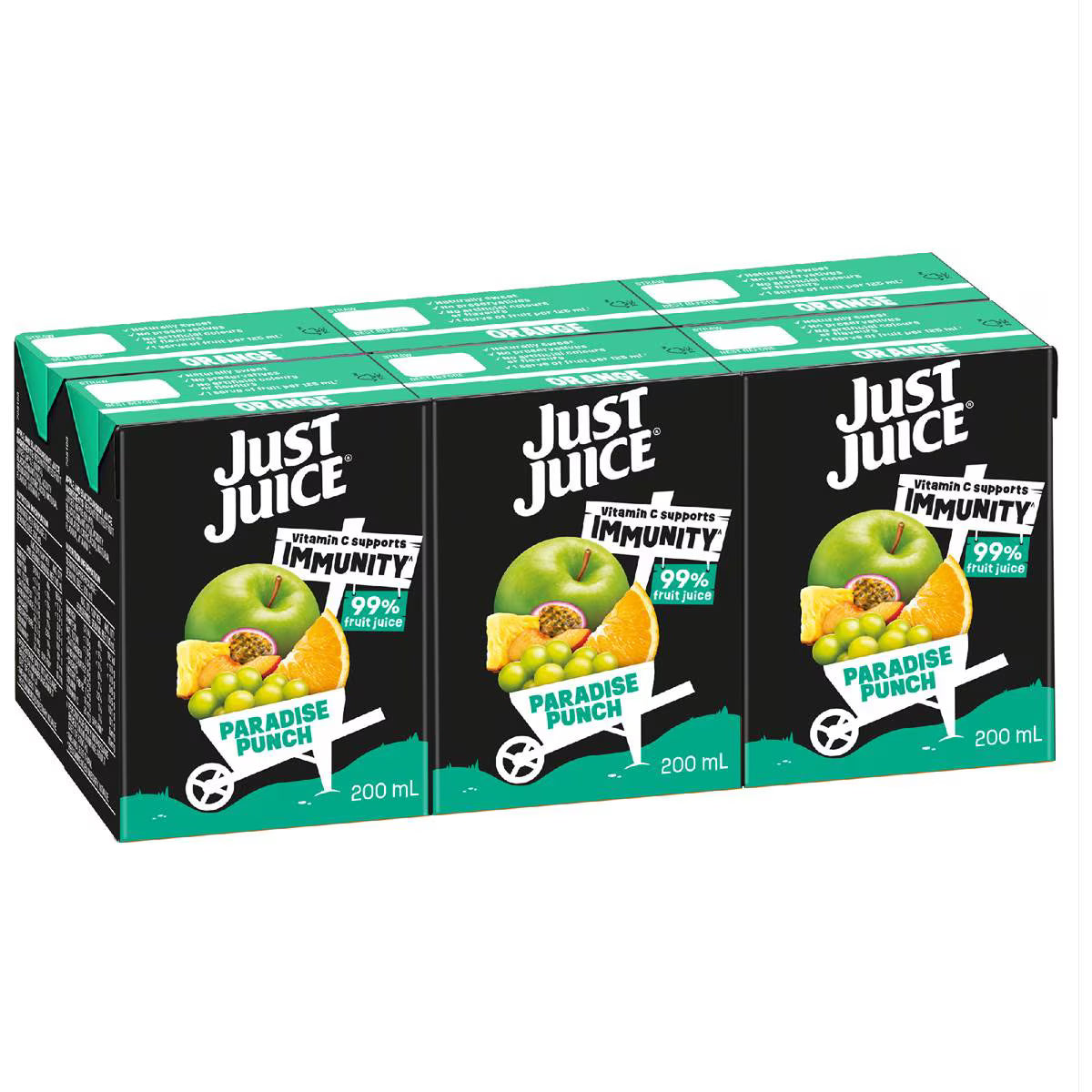 Paradise Punch Poppers | 200ml x 6 Pack | Just Juice | YG-111492-MC-975563