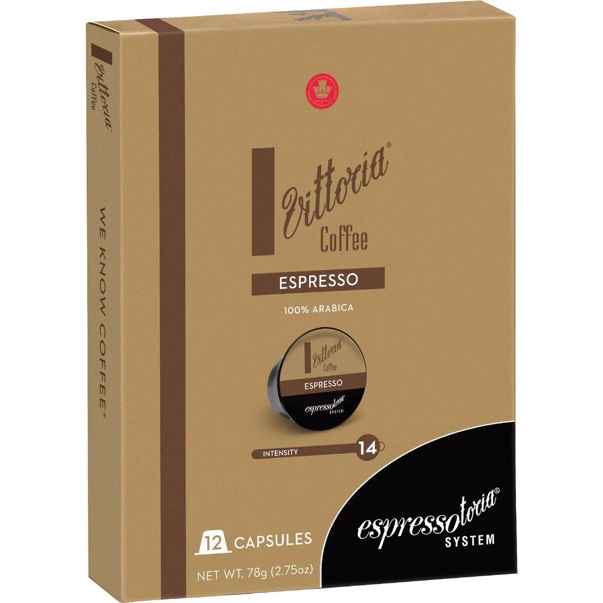 Espressotoria Espresso Coffee Capsules | 12 Pack | Vittoria | YG-007980-WW-091996