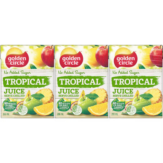 Tropical Poppers | 200ml x 6 Pack | Golden Circle | YG-111499-MC-975572
