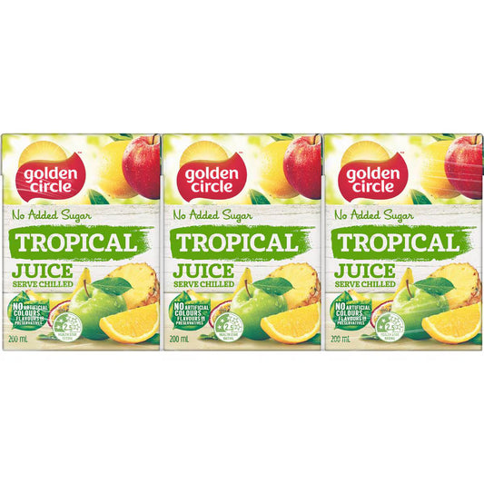 Tropical Poppers | 200ml x 6 Pack | Golden Circle | YG-111499-MC-153572