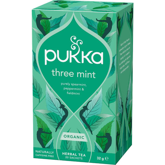 Tea Bags Three Mint | 20 Pack | Pukka | YG-009905-WW-092178