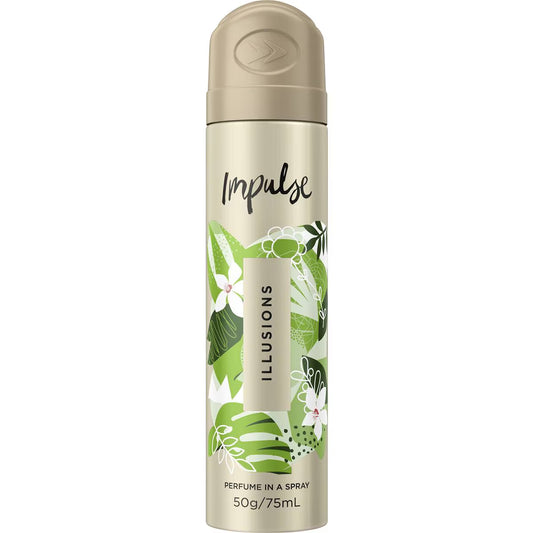 Body Spray Aerosol Deodorant Illusions | 75ml | Impulse | YG-007972-MC-978061