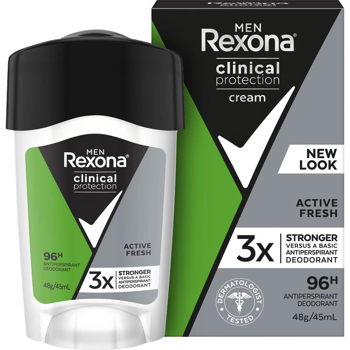 Men Clinical 96hr Deodorant Stick Active Fresh | 45ml | Rexona | YG-008164-WW-092681