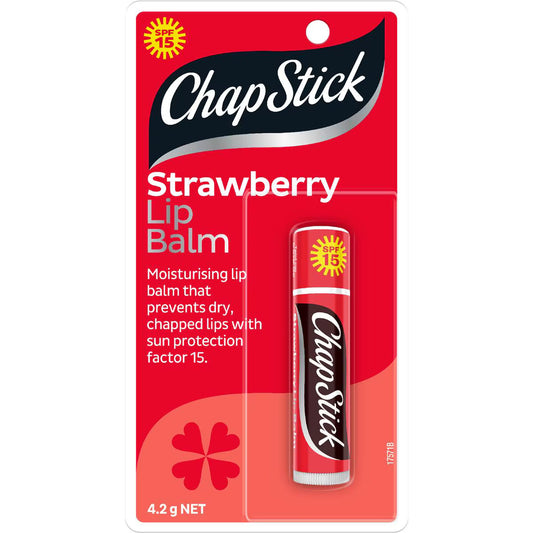 Strawberry Lip Balm With SPF 15 Sunscreen | 4.2g | Chapstick | YG-112775-MC-151204