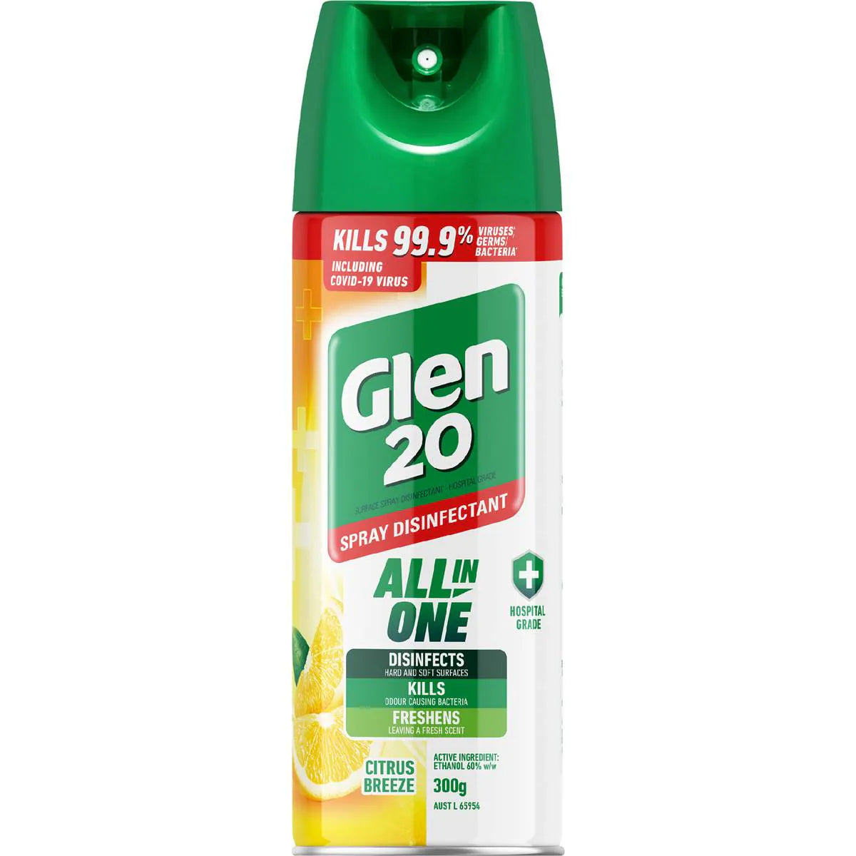All In One Citrus Breeze Disinfectant Spray | 300g | Glen 20 | YG-007823-MC-980617