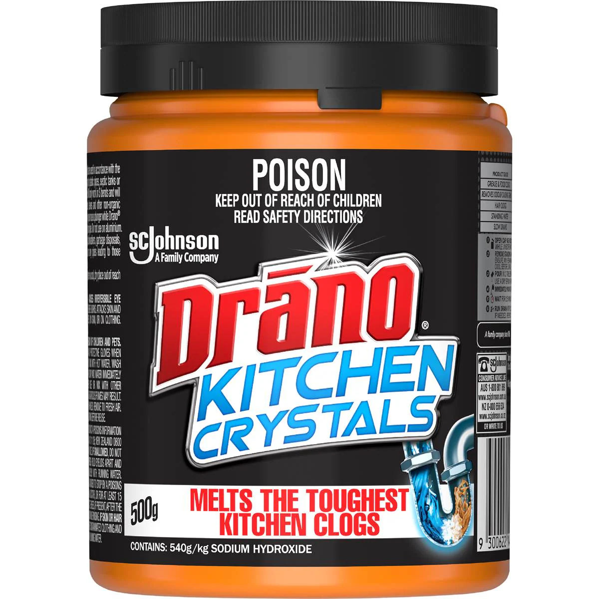Crystals Drain Cleaner | 500g | Drano | YG-113090-MC-980578