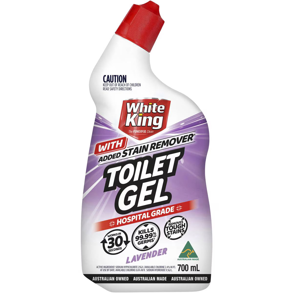 Toilet Gel With Added Stain Remover Lavender | 700ml | White King | YG-113092-MC-980581