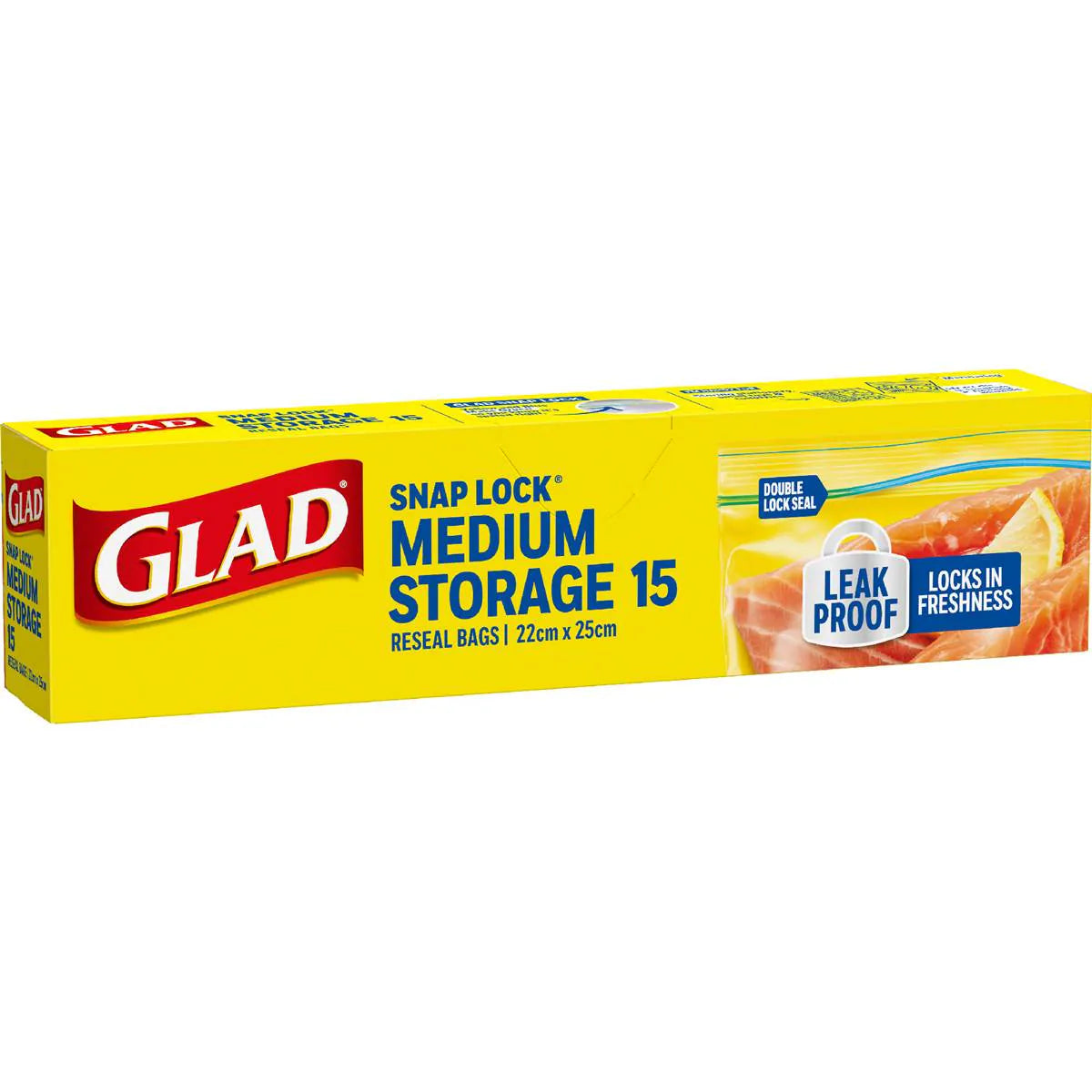 Resealable Medium Storage Bags | 15 Pack | Glad | YG-010442-WW-093404