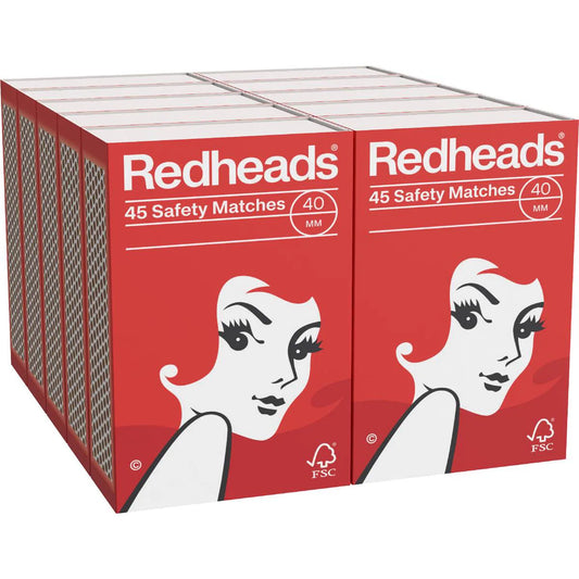 Shrink Wrapped Matches | 45 Pack | Redheads | YG-112326-MC-980785