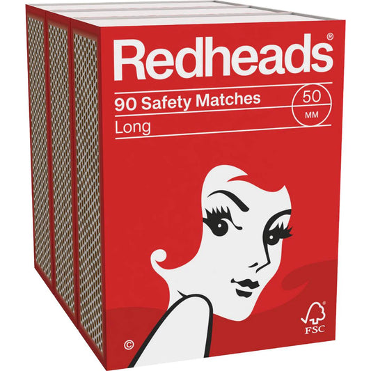 Long Safety Matches Handy Pack | 270 Pack | Redheads | YG-112325-MC-980784