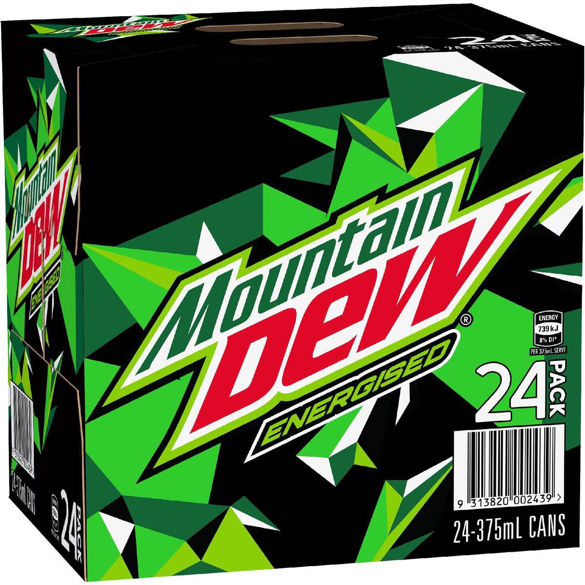 Energised Soft Drink Cans | 375ml x 24 Pack | Mountain Dew | YG-111547-MC-975731
