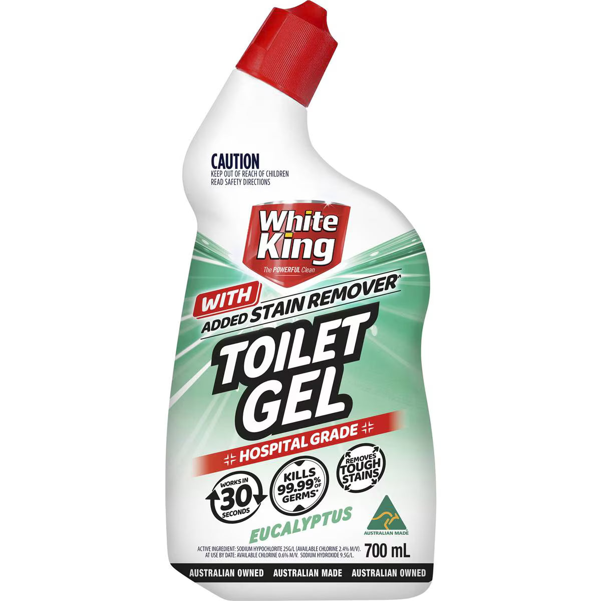 Toilet Gel With Added Stain Remover Eucalyptus | 700ml | White King | YG-113091-MC-980579