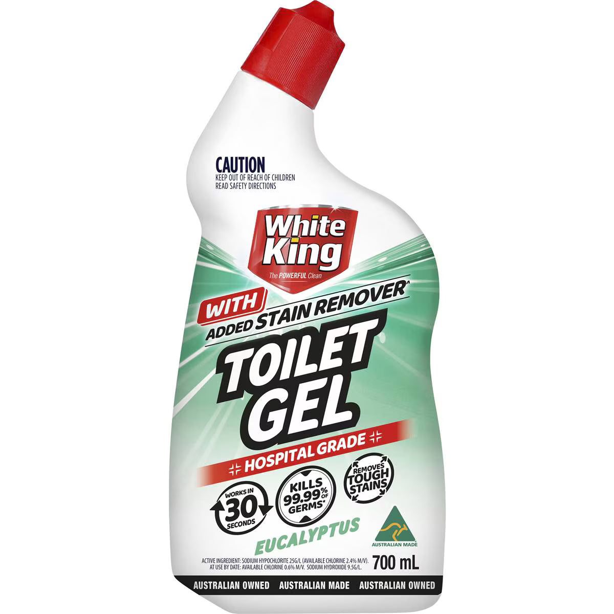 Toilet Gel With Added Stain Remover Eucalyptus | 700ml | White King | YG-113091-MC-148593