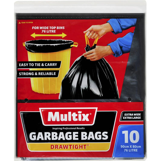 Garbage Bag Drawtight 76l | 10 Pack | Multix | YG-009882-MC-979834
