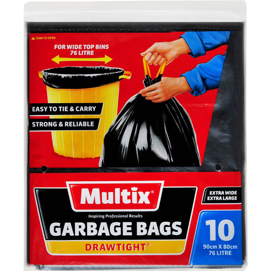 Garbage Bag Drawtight 76l | 10 Pack | Multix | YG-009882-MC-979834