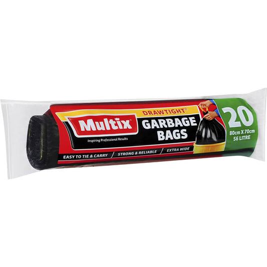 Drawtight Roll 56l Garbage Bags | 20 Pack | Multix | YG-010178-MC-979846