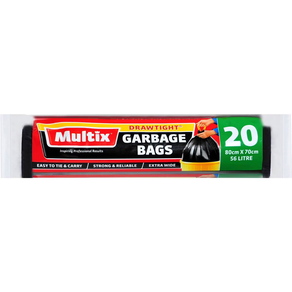 Drawtight Roll 56l Garbage Bags | 20 Pack | Multix | YG-010178-MC-979846