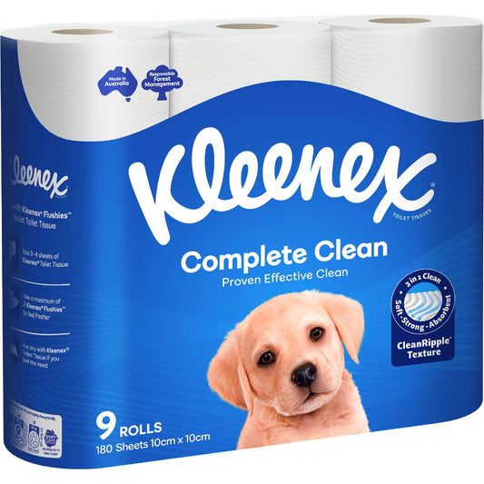 Complete Clean Toilet Tissue | 9 Pack | Kleenex | YG-113458-MC-150172