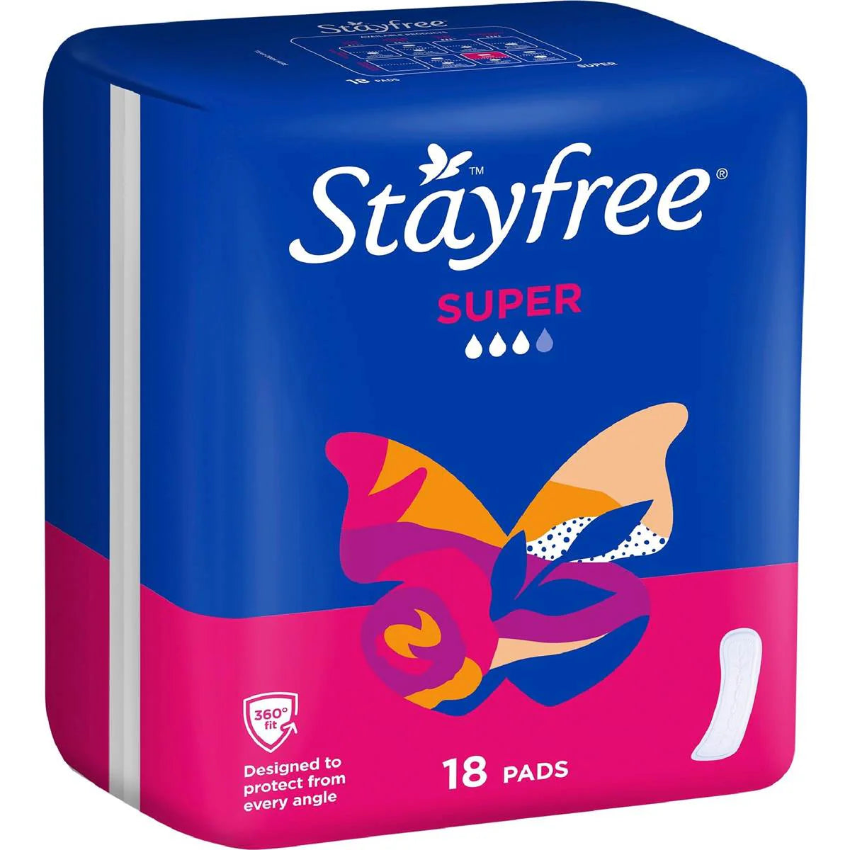 Super Pads No Wings | 18 Pack | Stayfree | YG-111968-MC-978124