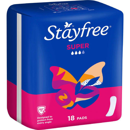 Super Pads No Wings | 18 Pack | Stayfree | YG-111968-MC-151032