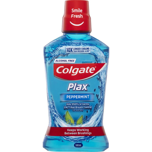 Mouthwash Peppermint Alcohol Free - Plax | 500ml | Colgate | YG-112772-MC-977931