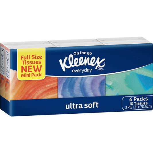 Ultra Soft Tissues Pocket | 6 Pack | Kleenex | YG-112992-MC-978957