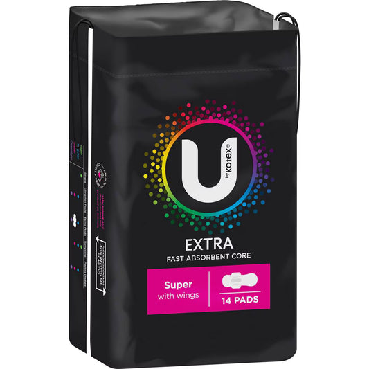 Extra Pads Super With Wings | 14 Pack | U By Kotex | YG-010665-WW-098184