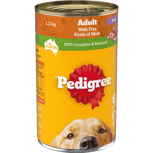 Adult Wet Dog Food With Five Kinds Of Meat Loaf Can | 1.2kg | Pedigree | YG-112151-MC-978774