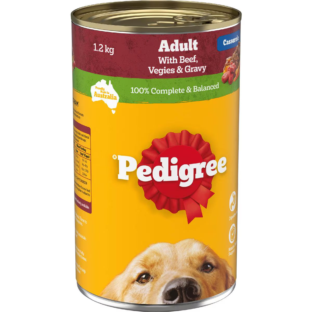 Adult Wet Dog Food With Beef Vegies & Gravy Casserole Can | 1.2kg | Pedigree | YG-112150-MC-978773