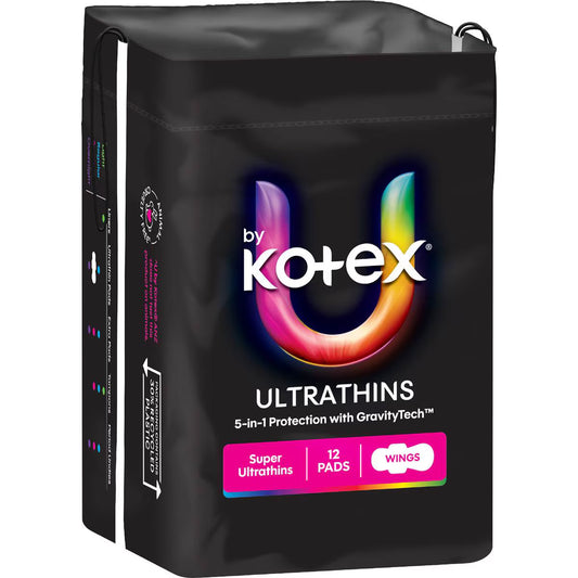 Ultrathin Pads Super With Wings | 12 Pack | U By Kotex | YG-111977-MC-978144