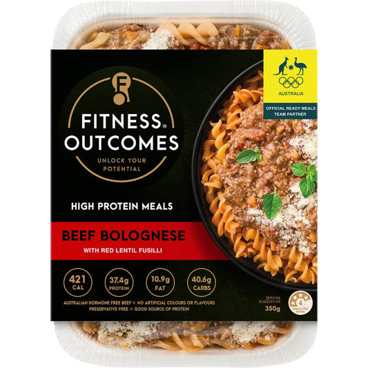 Beef Bolognese With Red Lentil Fusilli | 350g | Fitness Outcomes | YG-112265-MC-980372