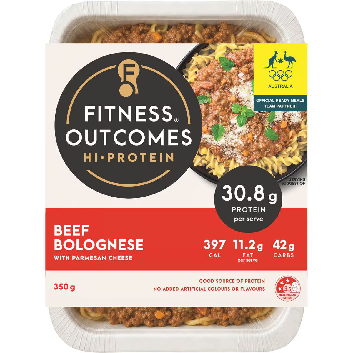 Beef Bolognese With Red Lentil Fusilli | 350g | Fitness Outcomes | YG-112265-MC-980372