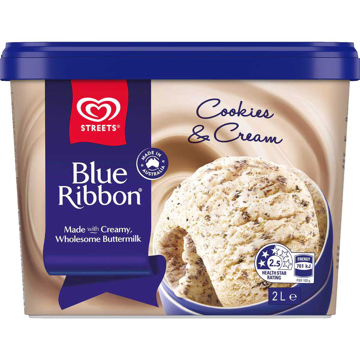 Cookies & Cream Tub Cookies & Cream | 2L | Blue Ribbon | YG-113036-MC-980178