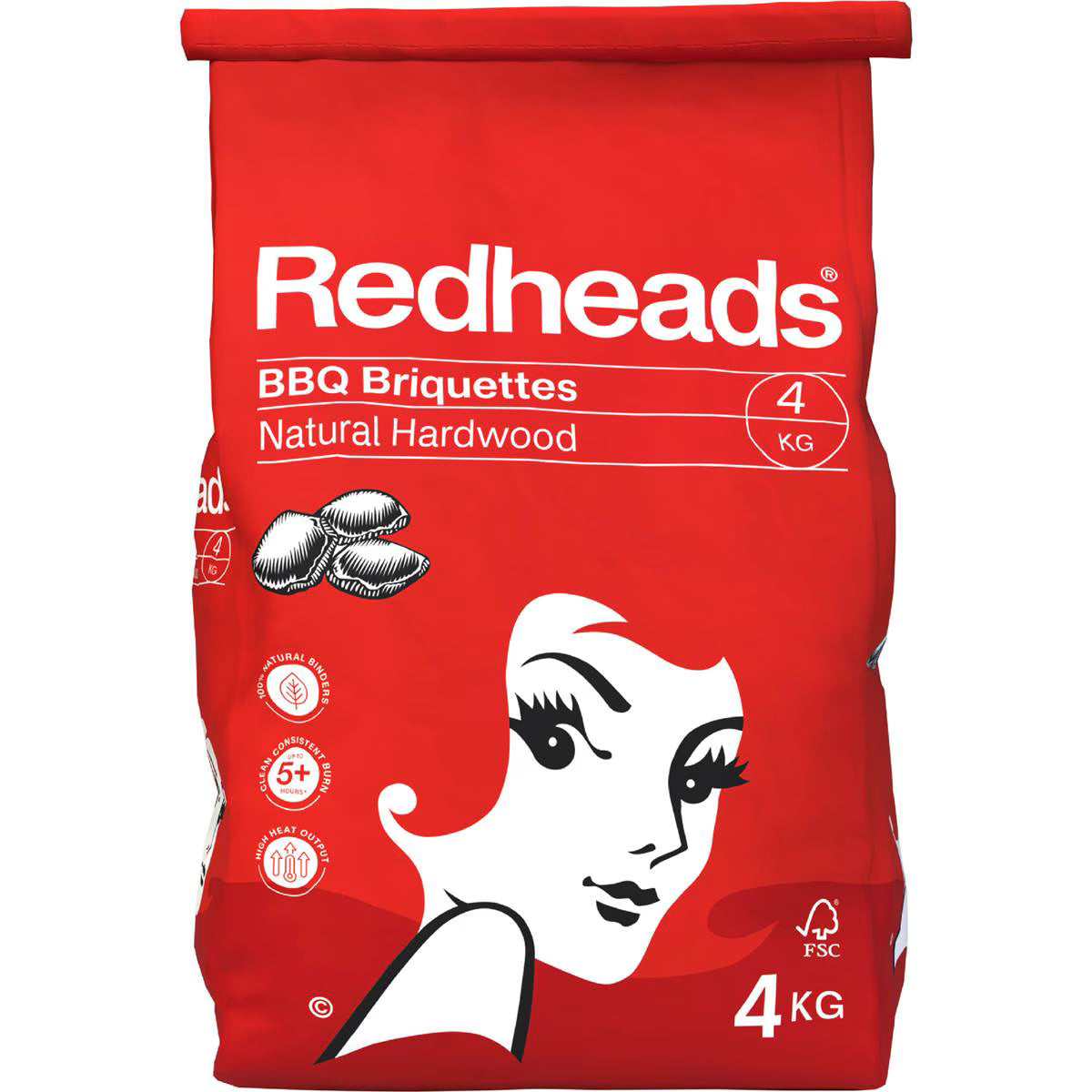 Classic BBQ Briquettes | 4kg | Redheads | YG-111993-MC-978177