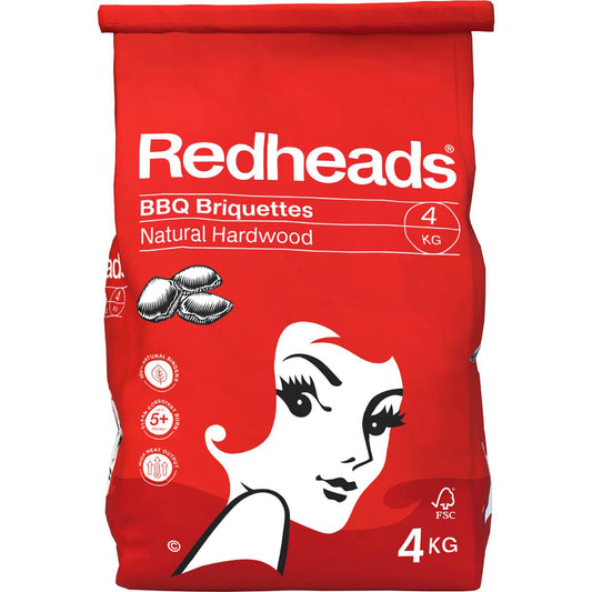 Classic BBQ Briquettes | 4kg | Redheads | YG-111993-MC-978177