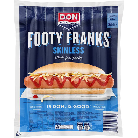 Famous Football Hot Dogs Skinless | 375g | Don | YG-112328-MC-980819