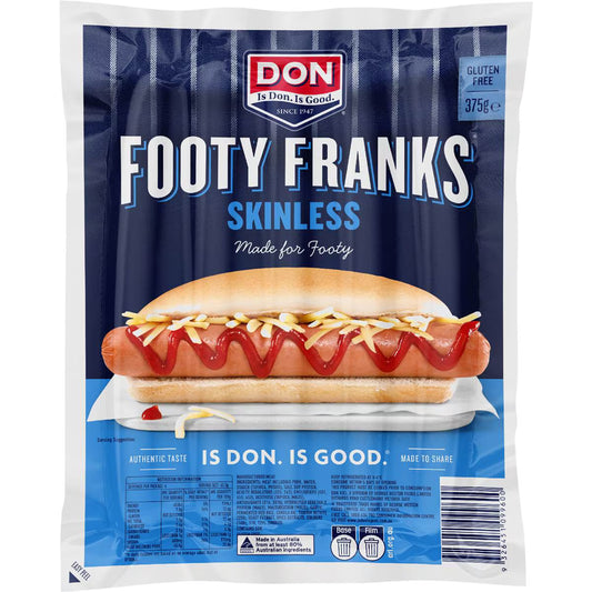 Famous Football Hot Dogs Skinless | 375g | Don | YG-112328-MC-148353