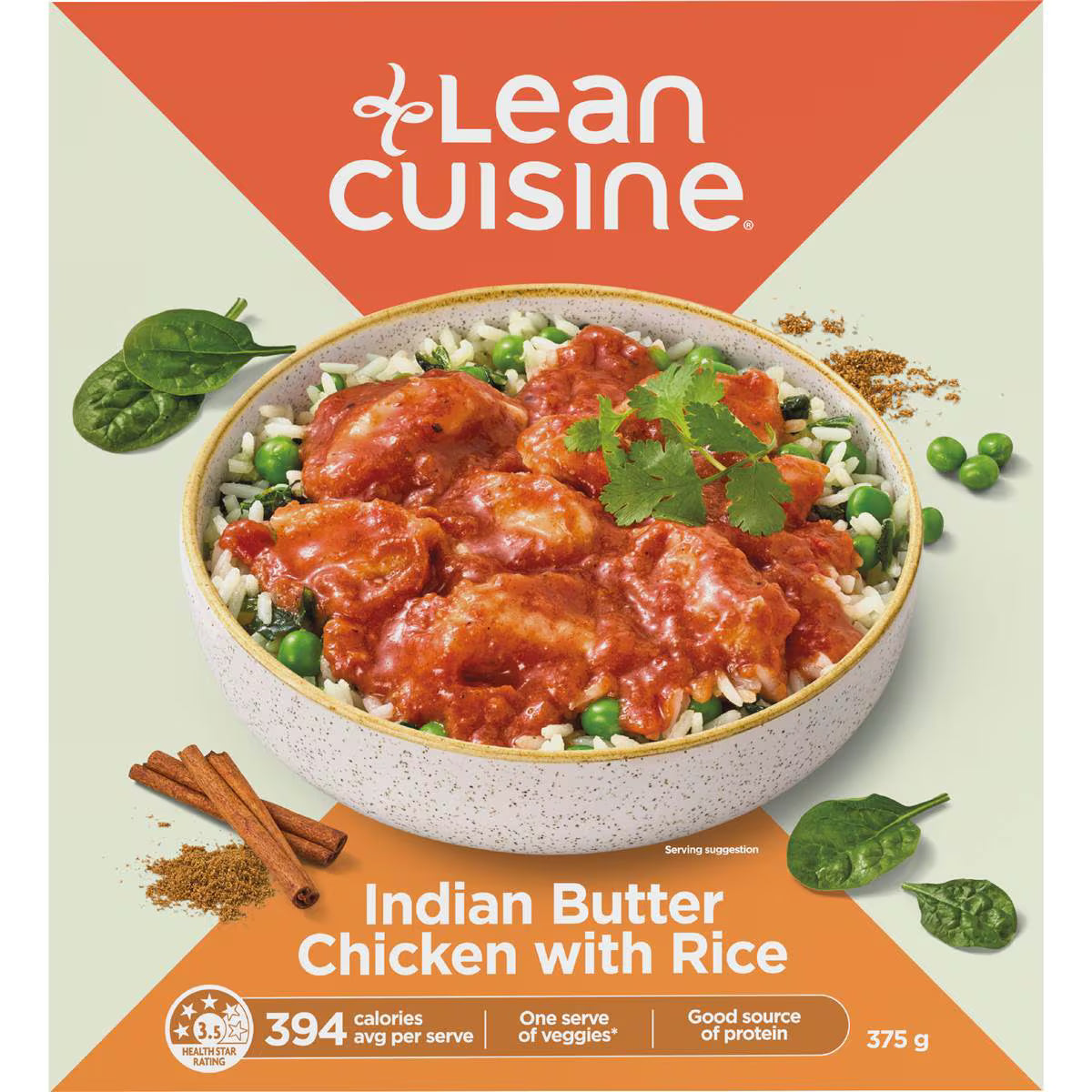 Indian Butter Chicken With Rice Frozen Meal | 375g | Lean Cuisine | YG-113054-MC-980256
