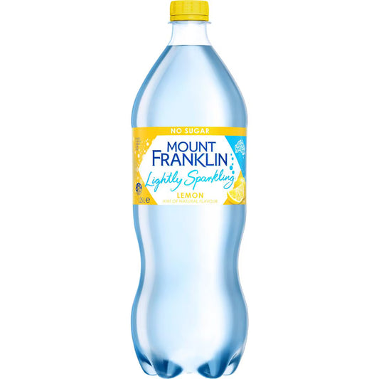 Lightly Sparkling Water Lemon Bottle | 1.25l | Mount Franklin | YG-012383-WW-117038
