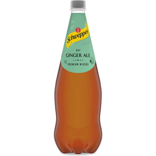 Dry Ginger Ale Soft Drink Classic Mixers Bottle | 1.1l | Schweppes | YG-111554-MC-975815