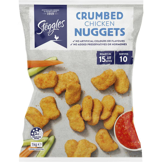 Chicken Nuggets Crumbed | 1kg | Steggles | YG-113030-MC-980011