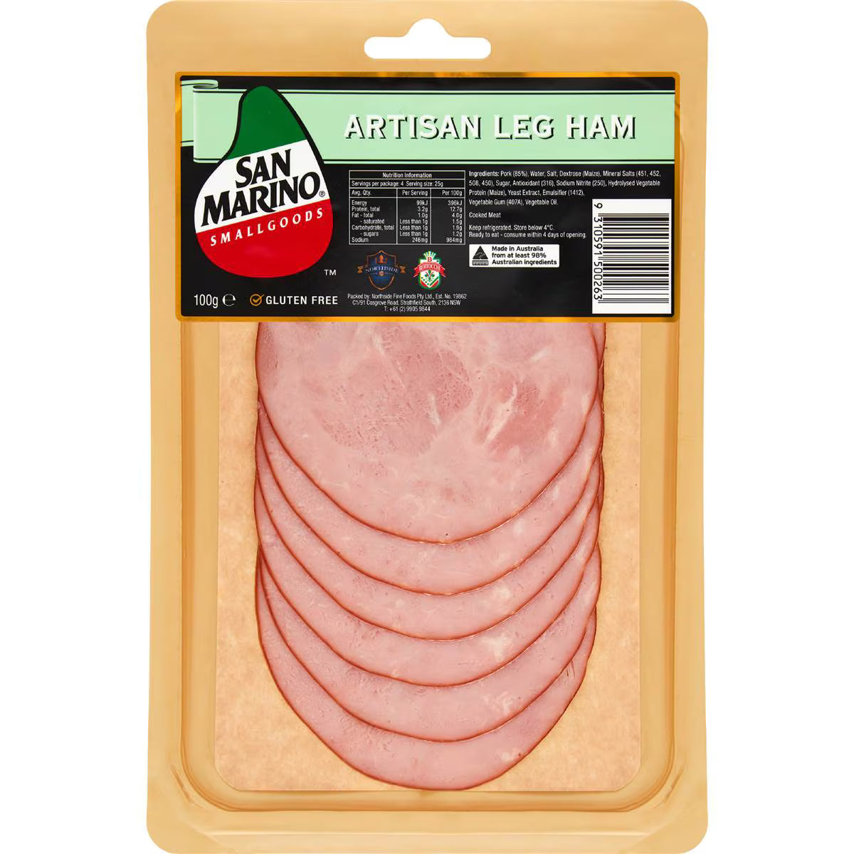 Outdoor Bred Leg Ham | 100g | San Marino | YG-006258-WW-119992
