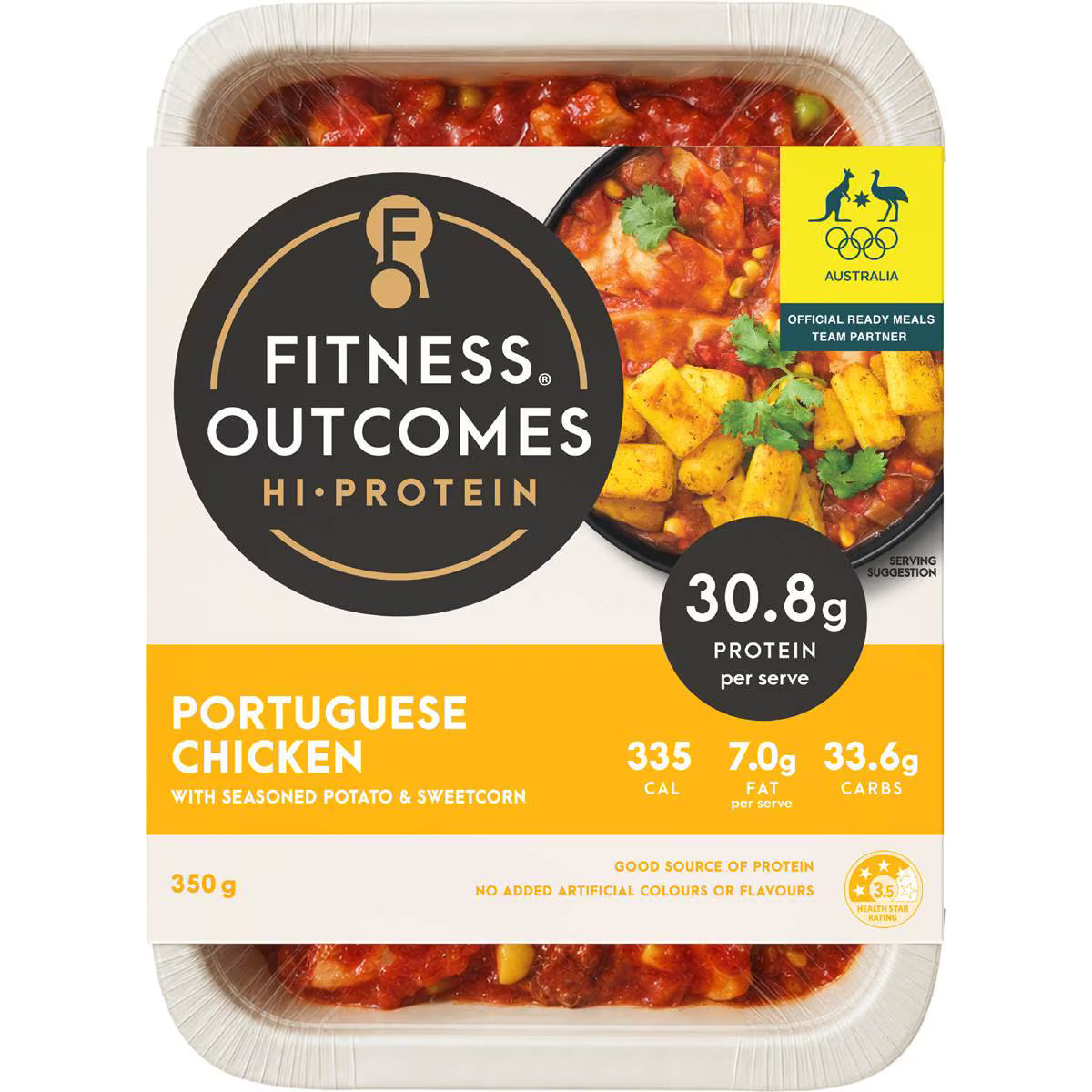 Portuguese Chicken With Roasted Potato & Sweet Corn | 350g | Fitness Outcomes | YG-113078-MC-980365