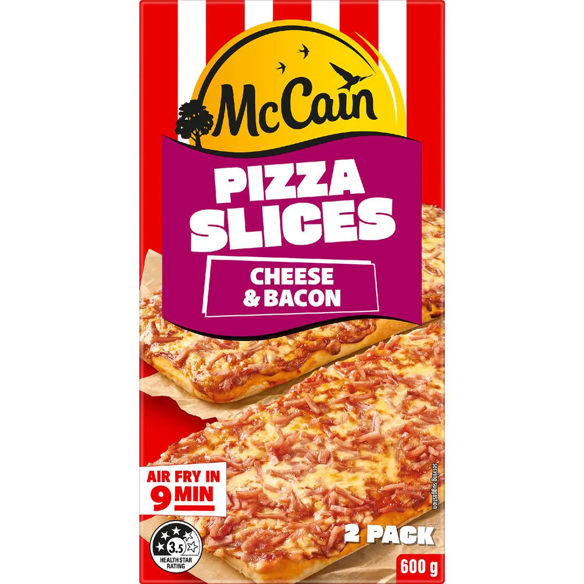 Pizza Slice Snacks Cheese & Bacon | 2 Pack | Mccain | YG-112256-MC-980317
