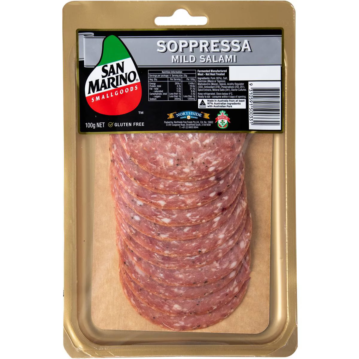 Soppressa Mild Salami | 100g | San Marino | YG-006804-WW-132530